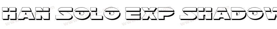Han Solo Exp Shadow LasItal字体转换